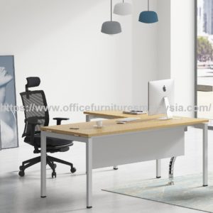 5 ft Simple Design L-Shaped Desk Pengarah Urusan Meja malaysia shah alam bukit jalil bangi