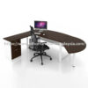 8.5ft x 6 ft Euphonious D-Shaped Modern Design Manager Desk OFFXB2218 Kuala Lumpur Puncak Alam Kajang