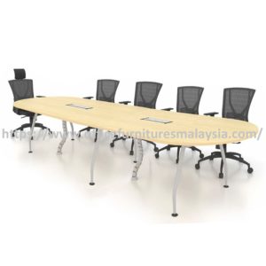 10 ft Eminent Design Oval Office Conference Table with Steel Leg OFMFOA3012NC Sungai Long Sungai Besi Sungai Buloh1