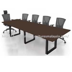 10 ft Savvy Rectangular Conference Table Meeting with Black Square Leg OFFXRS3012 Bukit jalil Kampung Pandan Cheras