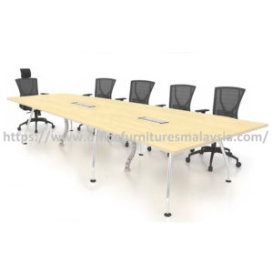 10 ft Wondrous Rectangular Office Conference Table with Chrome Leg OFMFRA3012C Kota Kemuning Bestari Jaya Batang Kali Kajang