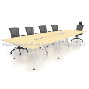 10 ft Wondrous Rectangular Office Conference Table with Chrome Leg OFMFRA3012C Putrajaya Cyberjaya Sungai Buloh1