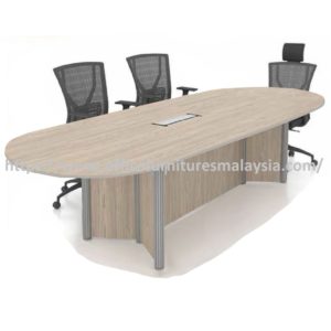 6 ft Benign Oval Conference Table with Pole Leg OFPLO1890 Kajang Semenyih Selayang Rawang Sungai Buloh