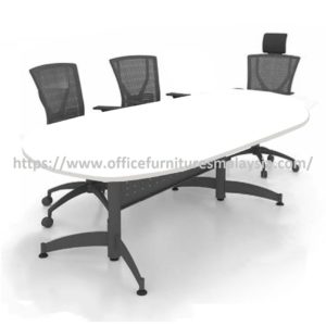 6 ft Equitable Design Modern Oval Conference Table with Steel Leg OFFXOT1890 Kelana Jaya Subang Jaya CyberjayaA