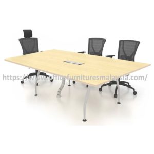 6 ft Wondrous Rectangular Office Conference Table with Chrome Leg OFMFRA1890C Kajang Rawang Kelana Jaya