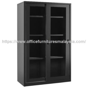Black Steel Full Height Cupboard with Sliding Glass Doors Malaysia Kuala Lumpur Selangor