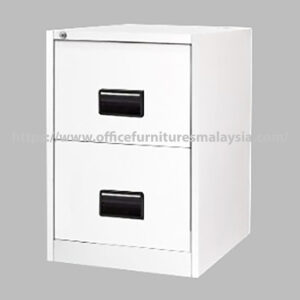 White Filing Steel Cabinet with 2 Drawer Banda Saujana Putra Klang Meru USJ