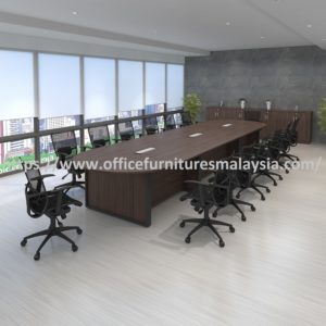 18 ft Modern Oval Meeting Room Table 18 Seater malaysia kuala lumpur bangsa petaling jaya