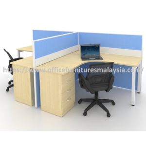 5 ft Modern T-Shaped 2 Seater Workstation Table Kuala Lumpur Selangor Shah Alam - Copy