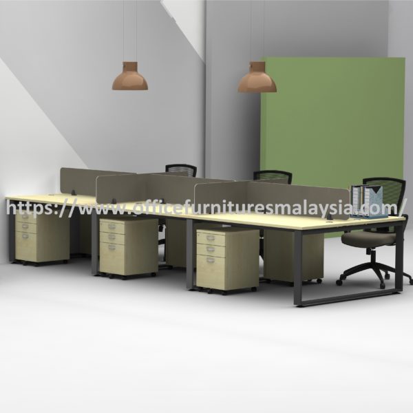 5ft Sprightly Simple Style Workstation for 6 Seater OFS16SQR61 Wangsa Maju Gombak Ampang Selayang Lentang USJ
