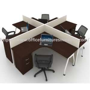 6 ft New 4 Seater L-Shaped Table Workstation with A Leg Kuala Lumpur Selangor Shah Alam