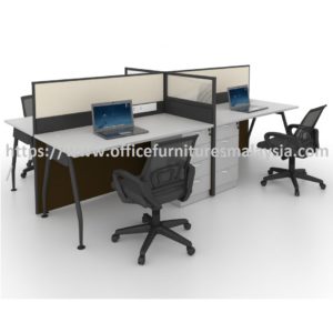 Cubicle Office Partition 4 Seater Workstation Table Set Kuala Lumpur Selangor Shah Alam