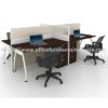 Cubicle Office Partition 4 Seater Workstation Table Set Kuala Lumpur Selangor Shah Alam1