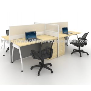 Cubicle Office Partition 4 Seater Workstation Table Set Kuala Lumpur Selangor Shah Alam2