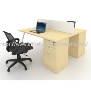 Modern Office Partition 2 Seater Workstation Table Set Kuala Lumpur Selangor Shah Alam