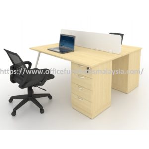 Simple Office Partition 2 Seater Workstation Table Set Kuala Lumpur Selangor Shah Alam