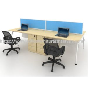 Stylish Office Partition 4 Seater Workstation Table Set Kuala Lumpur Selangor Shah Alam10