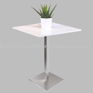 2 ft High Square Table with Square Stainless Steel Leg Shah Alam Bangsar Cheras Sungai Buloh A