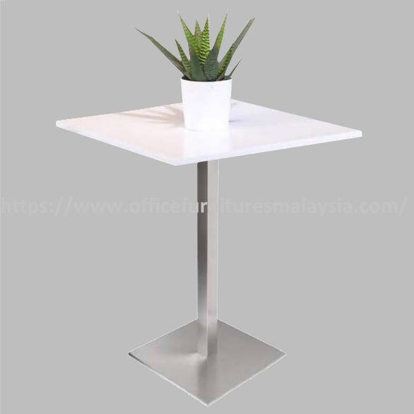2 ft High Square Table with Square Stainless Steel Leg Shah Alam Bangsar Cheras Sungai Buloh A