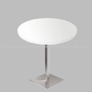 2 ft Low Round Table with Square Stainless Steel Leg Shah Alam Bangsar Cheras Sungai Buloh A