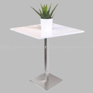 2.5ft High Square Table with Square Stainless Steel Leg Shah Alam Bangsar Cheras Sungai Buloh A