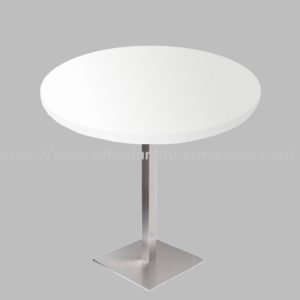 2.5ft Low Round Table with Square Stainless Steel Leg Shah Alam Bangsar Cheras Sungai Buloh A