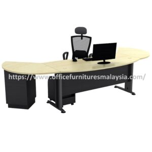 6 ft Lover D Shape Executive Table OFTMB55SET Kuala Lumpur Setia Alam Kajang