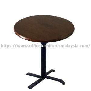 2 ft Foldable Low Rubber-Wood Round Table with Mild Steel Leg Shah Alam Bangsar Cheras Sungai Buloh