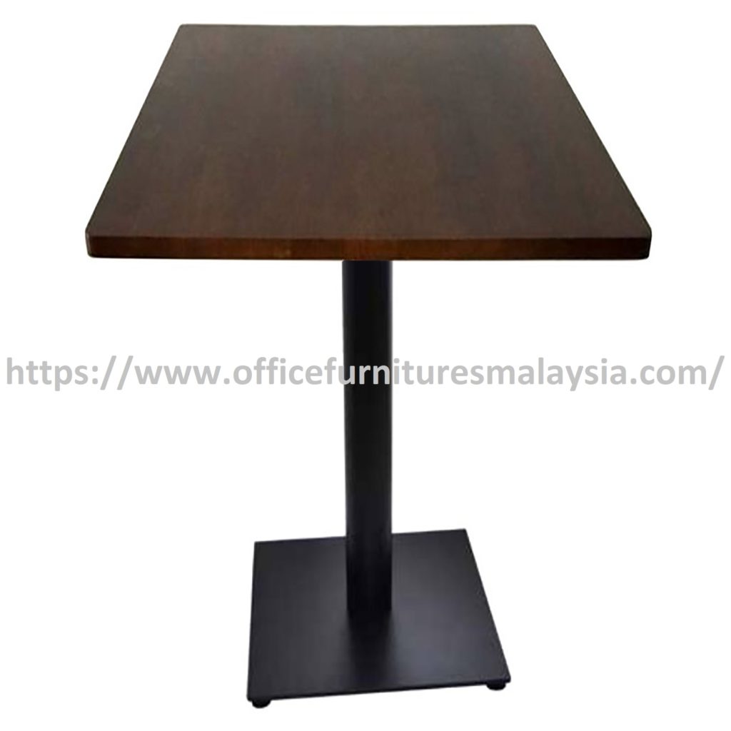 2 ft High Rubber-Wood Square Table Mild Steel Leg Type B Setia Alam Petaling Jaya Selangor Ampang