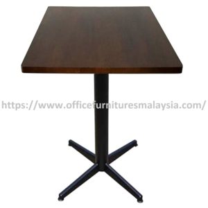2 ft High Rubber-Wood Square Table Mild Steel Leg Type C Setia Alam Petaling Jaya Selangor Ampang