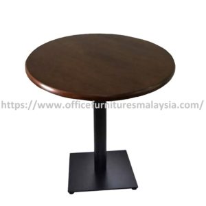 2 ft Low Rubber-Wood Round Table Mild Steel Type B Leg Subang Jaya Sungai Buloh Kuala Lumpur