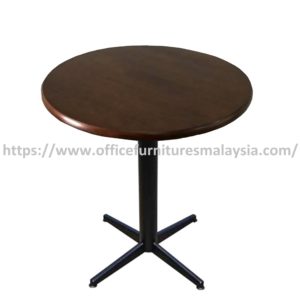 2 ft Low Rubber-Wood Round Table Mild Steel Type C Leg Subang Jaya Sungai Buloh Kuala Lumpur