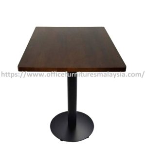 2 ft Low Rubber-Wood Square Table Mild Steel Leg Setia Alam Petaling Jaya Selangor Ampang