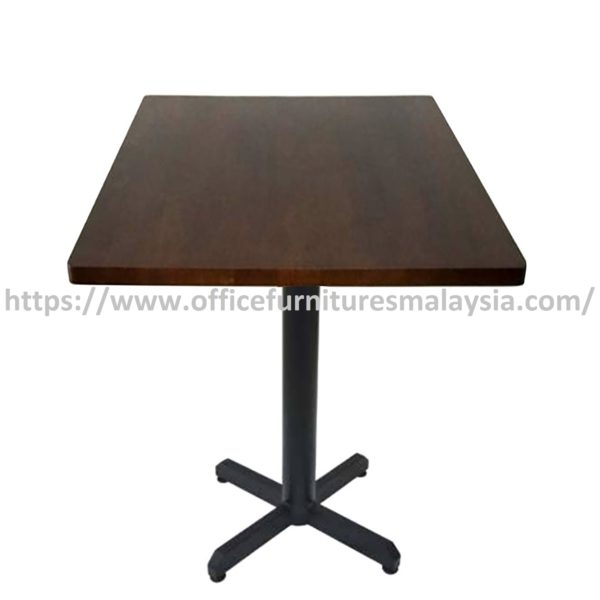 2 ft Modern Low Rubber-Wood Square Table Mild Steel Leg Kota Kemuning Malaysia Ampang Balakong