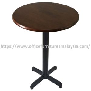 2 ft New High Rubber-Wood Round Table with Mild Steel Leg Shah Alam Bangsar Cheras Sungai Buloh