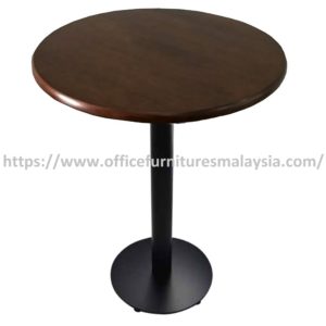2.5ft High Rubber-Wood Round Table Mild Steel Leg Subang Jaya Sungai Buloh Kuala Lumpur