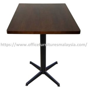 2.5ft High Rubber-Wood Square Table Mild Steel Leg Type C Setia Alam Petaling Jaya Selangor Ampang