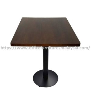 2.5ft Low Rubber-Wood Square Table Mild Steel Leg Setia Alam Petaling Jaya Selangor Ampang