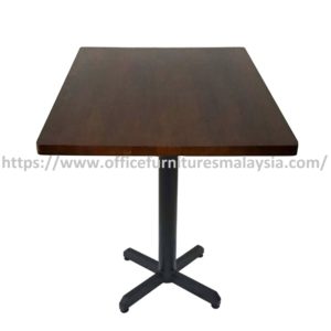 2.5ft Modern Low Rubber-Wood Square Table Mild Steel Leg Kota Kemuning Malaysia Ampang Balakong