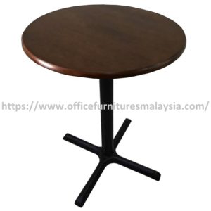 2.5ft New High Rubber-Wood Round Table with Mild Steel Leg Leg Subang Jaya Sungai Buloh Kuala Lumpur
