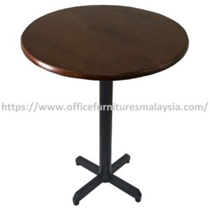 2.5ft New High Rubber-Wood Round Table with Mild Steel Leg Shah Alam Bangsar Cheras Sungai Buloh