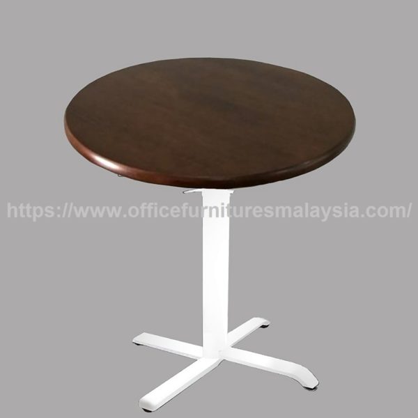 2 ft Foldable Low Round Table with White Steel Leg Shah Alam Bangsar Cheras Sungai Buloh