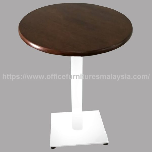 2 ft High Round Table with White Steel Leg Klang Setia Alam Puchong Petaling Jaya