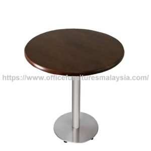 2 ft Low Round Table with Stainless Steel Leg OFSM51R6060LR Shah Alam Bangsar Cheras Sungai Buloh