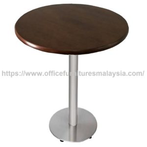 2.5ft High Round Table with Stainless Steel Leg OFSM51R6060LR Shah Alam Bangsar Cheras Sungai Buloh