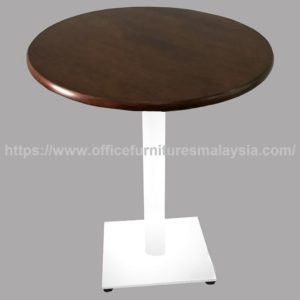 2.5ft High Round Table with White Steel Leg Klang Setia Alam Puchong Petaling Jaya