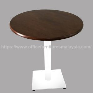 2.5ft Low Round Table with White Steel Leg Klang Setia Alam Puchong Petaling Jaya