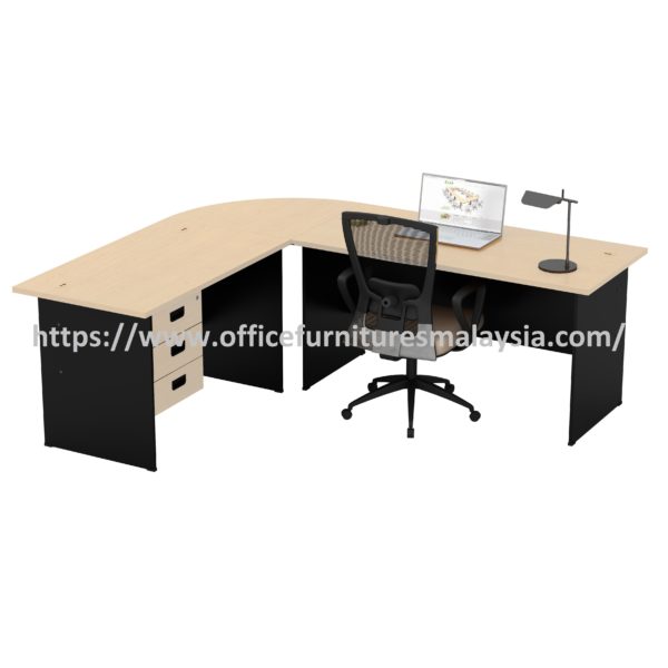 8.33ft x 6.33ft Affordable L Shape Connection Concept Table OFGT187SET Puchong Serdang Cyberjaya A