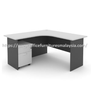 5 ft x 5 ft Remarkable Modern Design L Shape Table With Mobile Pedestal 1D1F Drawers OFGL1515GM2 Kuala Lumpur Wangsa Maju Meru S