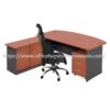 6 ft Office Manage D Shaped Table Set Melaka Johor Pahang Bentong